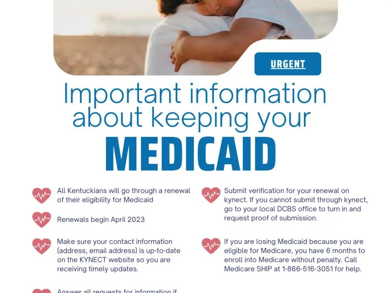 Important Information about keeping your Medicaid Flyer