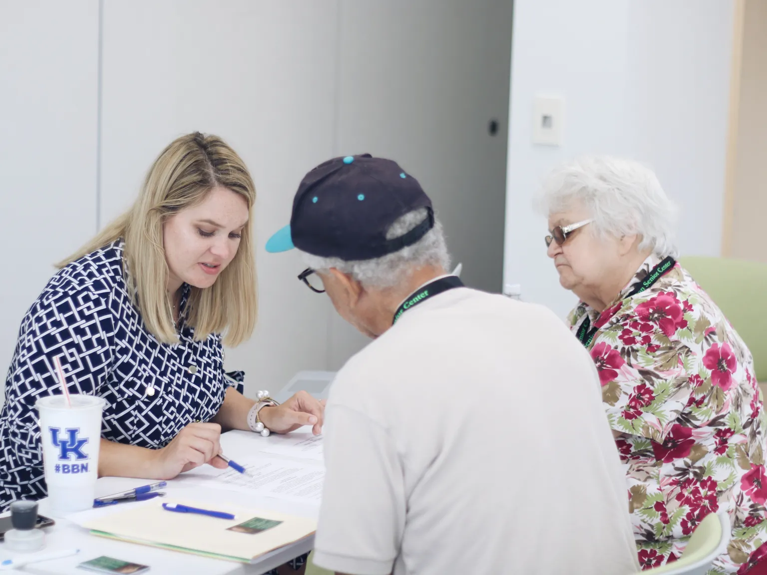 A volunteer attorney assisting an elderly couple with a will